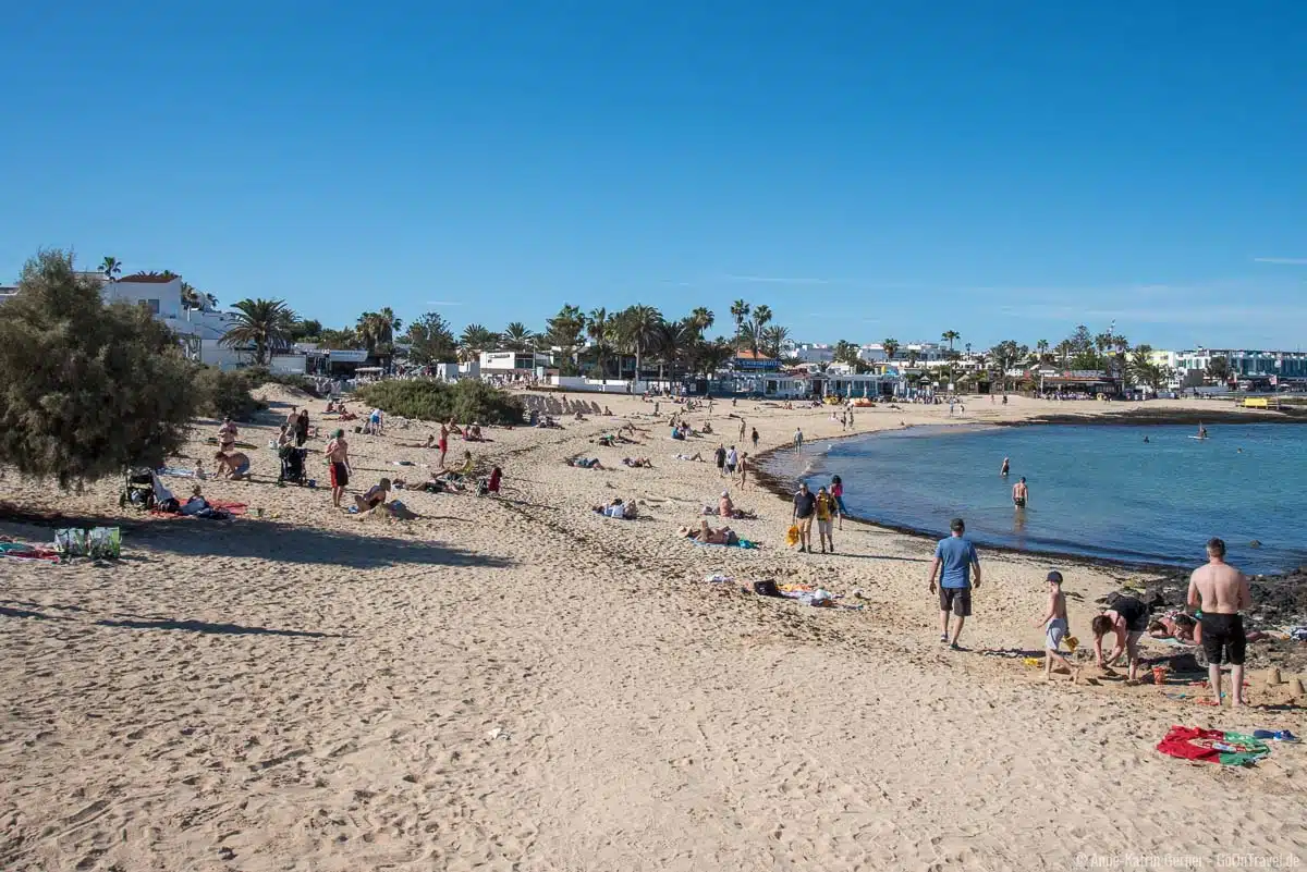 Playa Corralejo Viejo oder Wakiki Beach genannt Playa Corralejo Viejo oder Wakiki Beach genannt