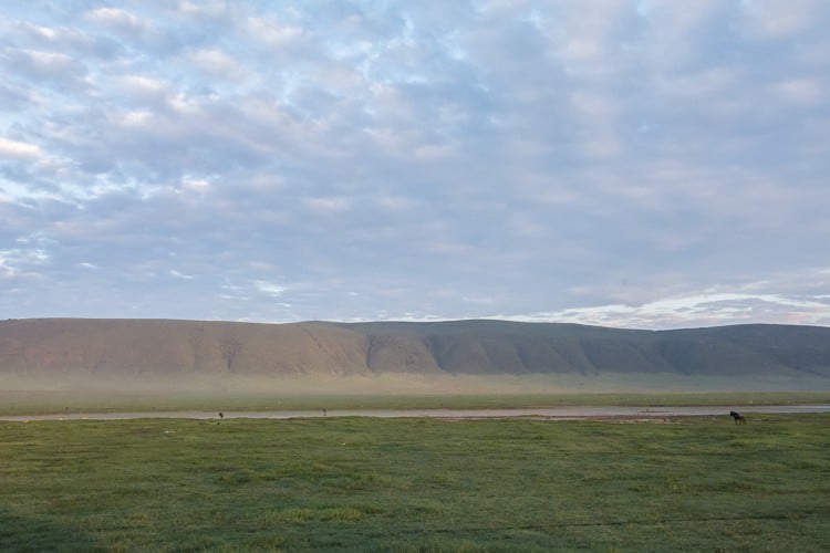 Sonnenaufgang im Ngorongoro Krater