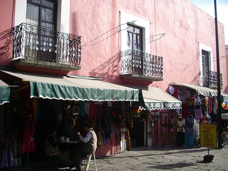 der Markt El Parian in Puebla