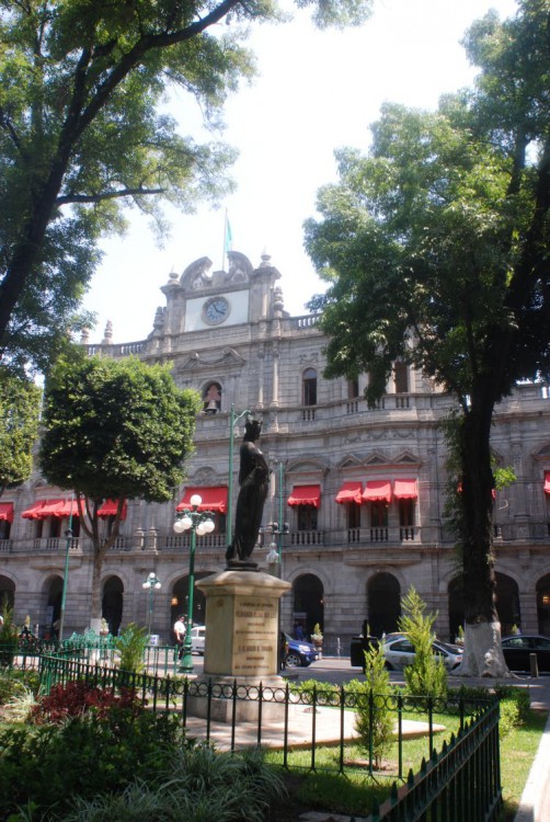 Am Zócalo von Puebla