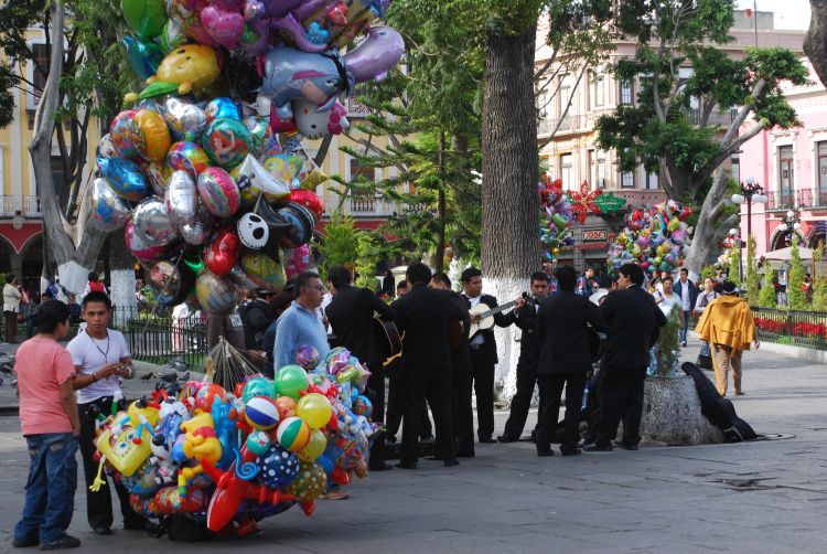 Maricachis auf dem Zócalo