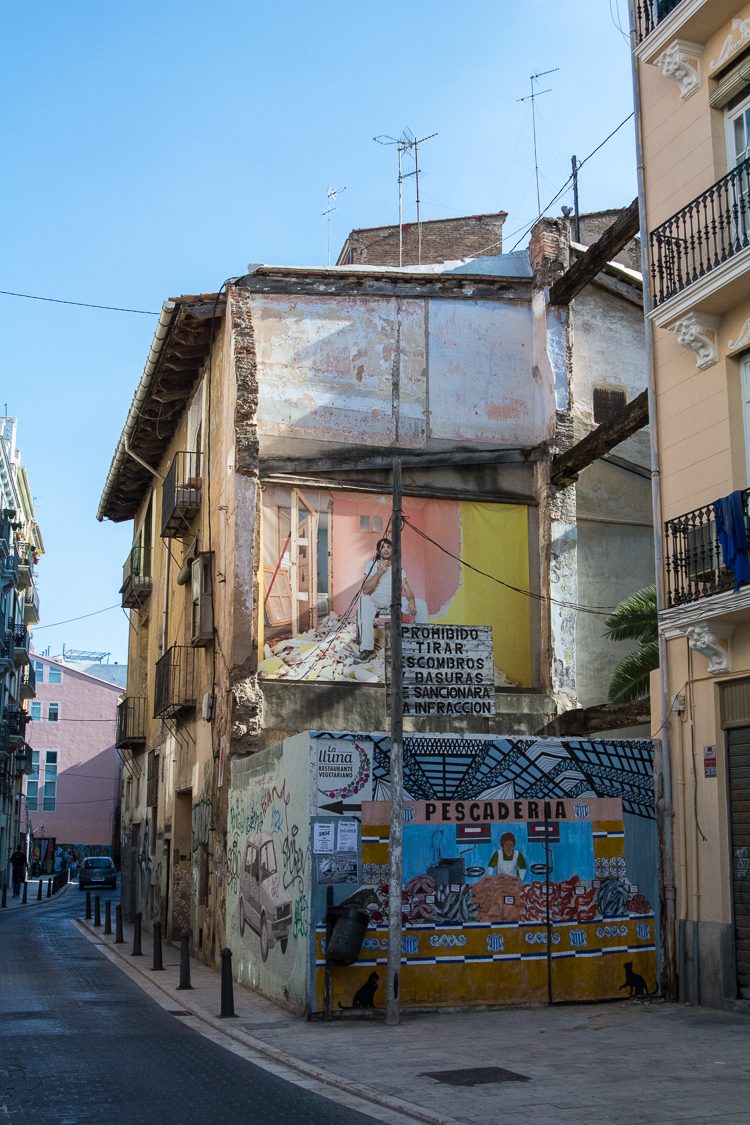 In den Straßen von El Botànic