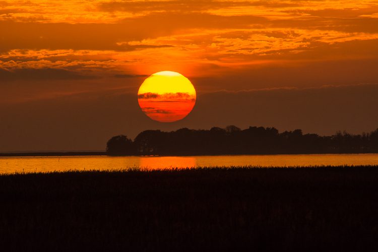 Sonnenuntergang über dem Darß