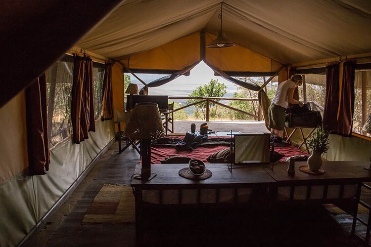 Unser Zelt im Kilima Camp Unser Zelt im Kilima Camp