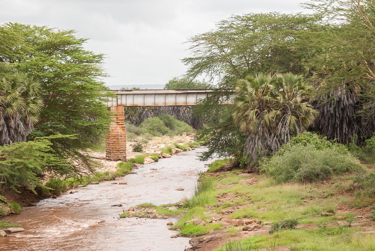 Eisenbahnbrücke über den Tsavo