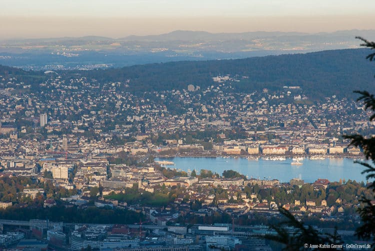 Blick auf Zürich vom Uetliberg