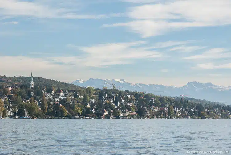 die "Goldküste" vom Zürichsee