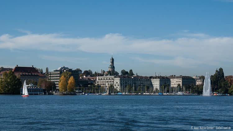 Zürich vom Wasser aus