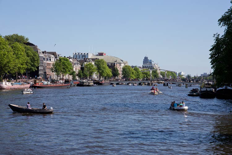 Die Amstel in Amsterdam Die Amstel in Amsterdam