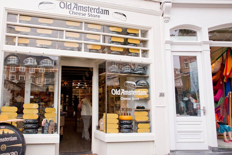 Käseladen von aussen in Amsterdam Käseladen von aussen in Amsterdam