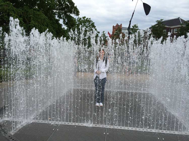 Springbrunnen beim Rijksmuseum Springbrunnen beim Rijksmuseum
