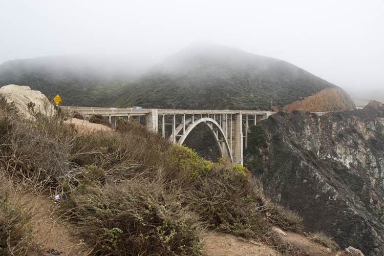 Die Bixby Creek Bridge im Big Sur