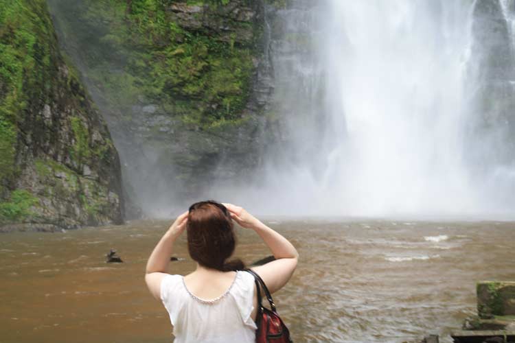 Die Wli Falls in Ghana