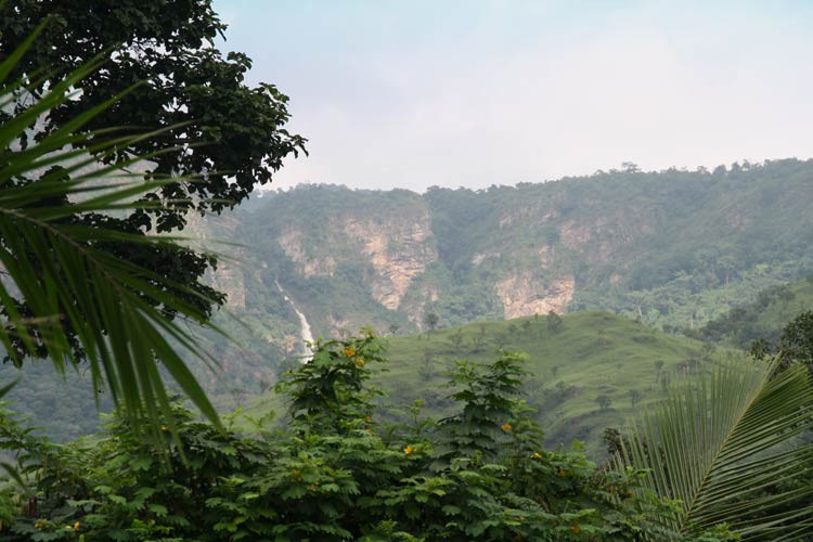 Die Wli Falls in Ghana