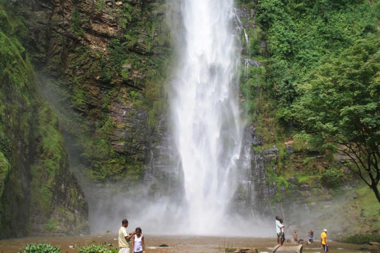 Die Wli Falls in Ghana