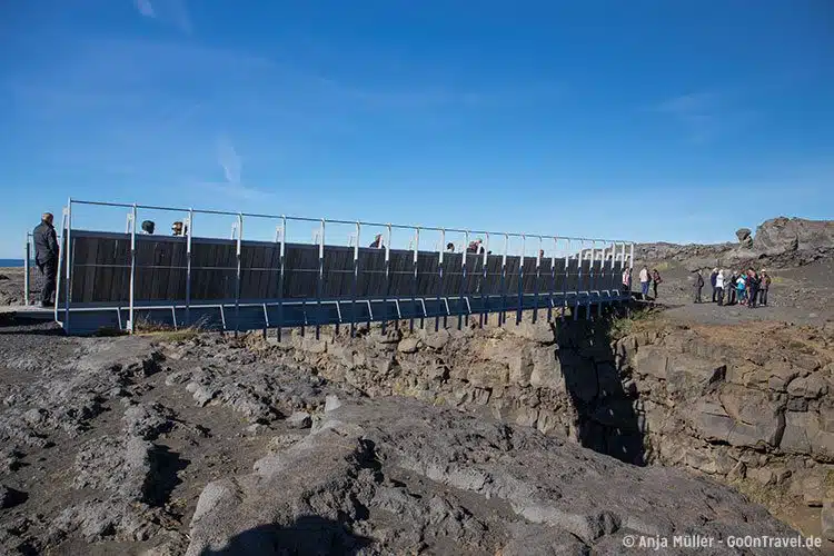 Die Brücke der Kontinente auf Island