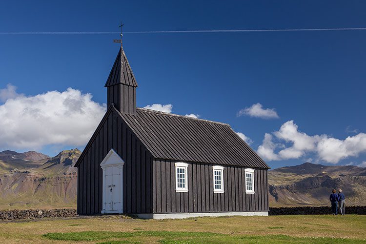 Kirche in Budir auf der Halbinsel Snaefellsnes