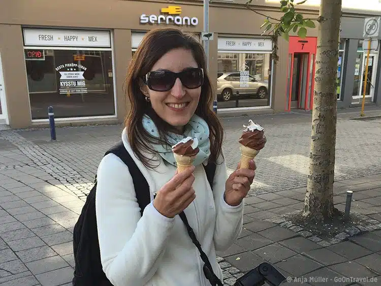 Auf Island gibt es echt leckeres Softeis! Auf Island gibt es echt leckeres Softeis!