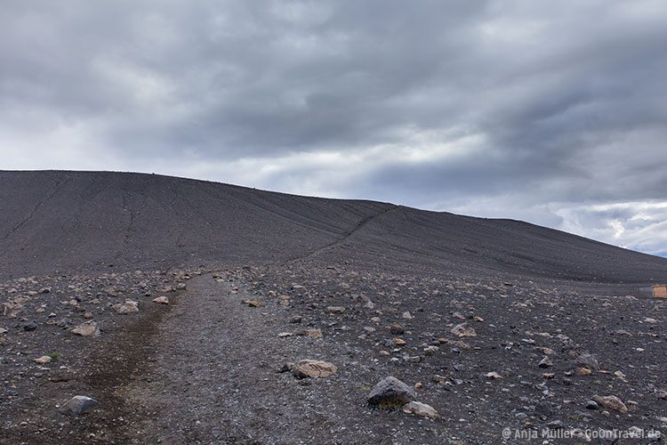 Aufstieg auf den Hverfjall Aufstieg auf den Hverfjall