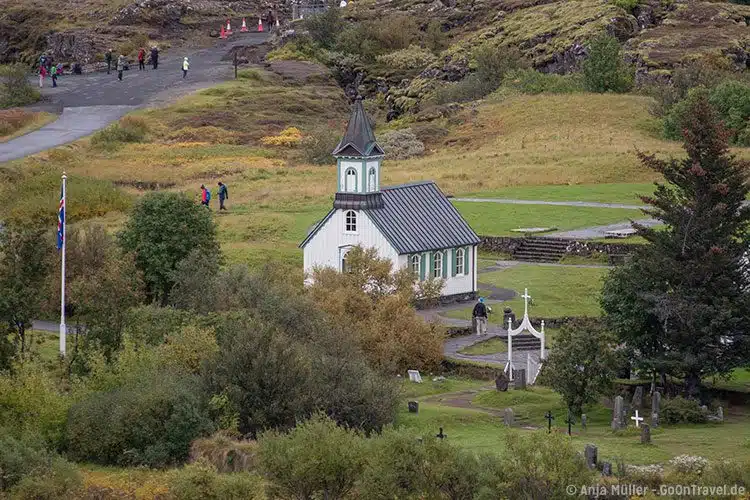 Die Kirche von Þingvellir gehört zu den ältesten auf Island. Die Kirche von Þingvellir gehört zu den ältesten auf Island.
