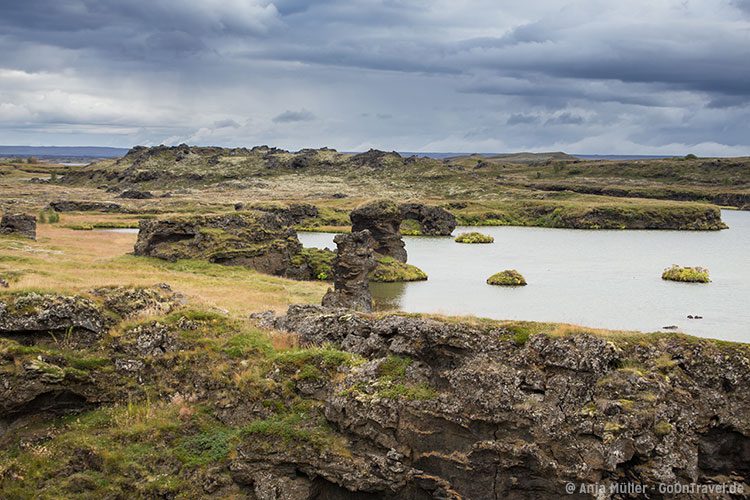 Der mystische See Myvatn im Norden von Island