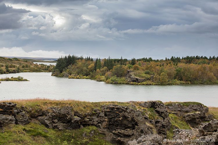 Blick auf den See Myvatn