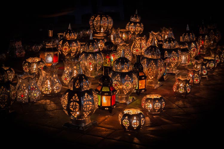 Lichter auf dem Djaama El Fna