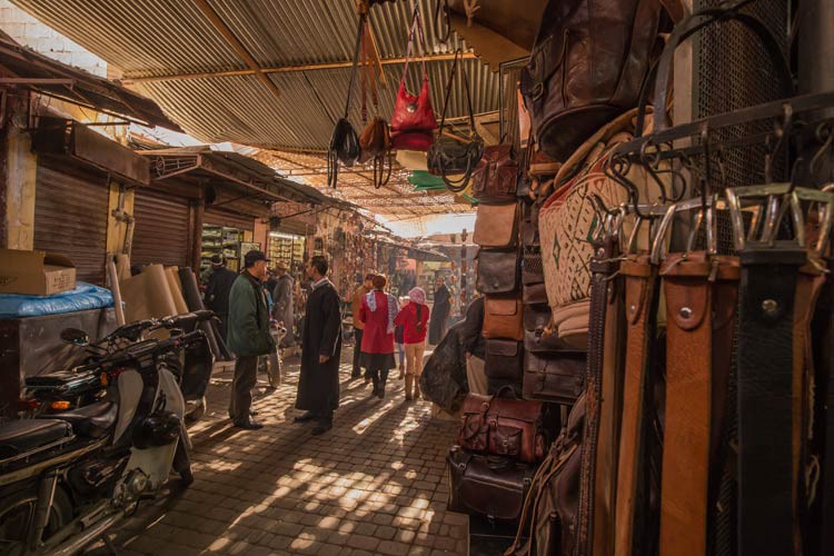 Die Souks in Marrakesch