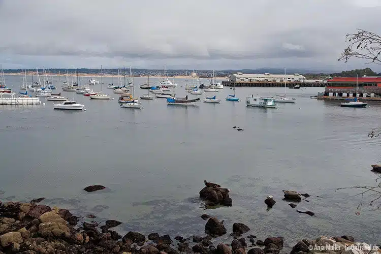 Blick auf den Hafen von Monterey