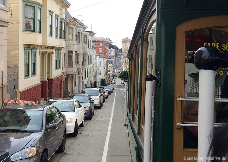 Blick vom Cable Car während der Fahrt