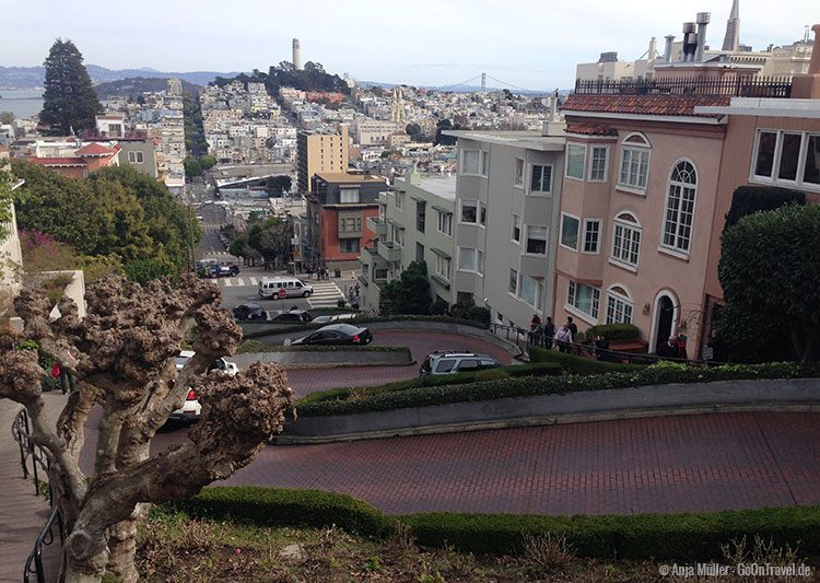 Die Lombard Street in San Francisco