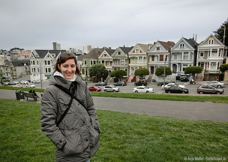  Painted Ladies - die berühmten viktorianischen Gebäude in San Francisco