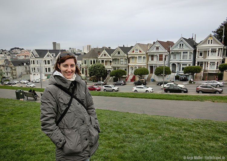 Painted Ladies - die berühmten viktorianischen Gebäude in San Francisco