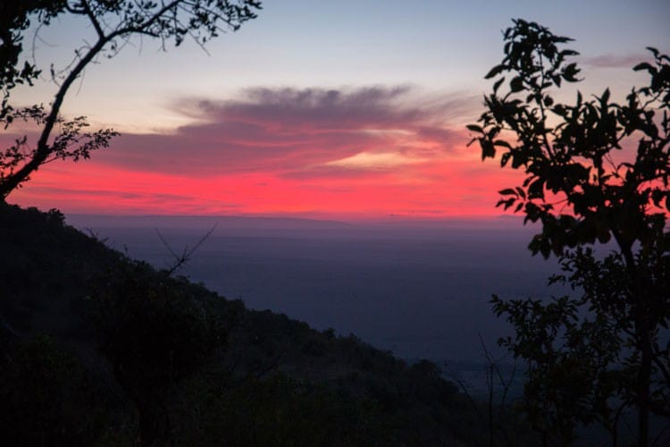 Sonnenaufgang in der Maasai Mara