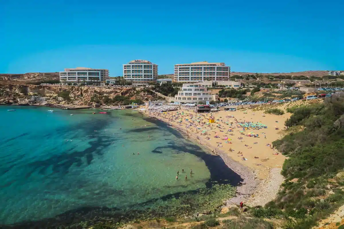 Golden Bay auf Malta Golden Bay auf Malta