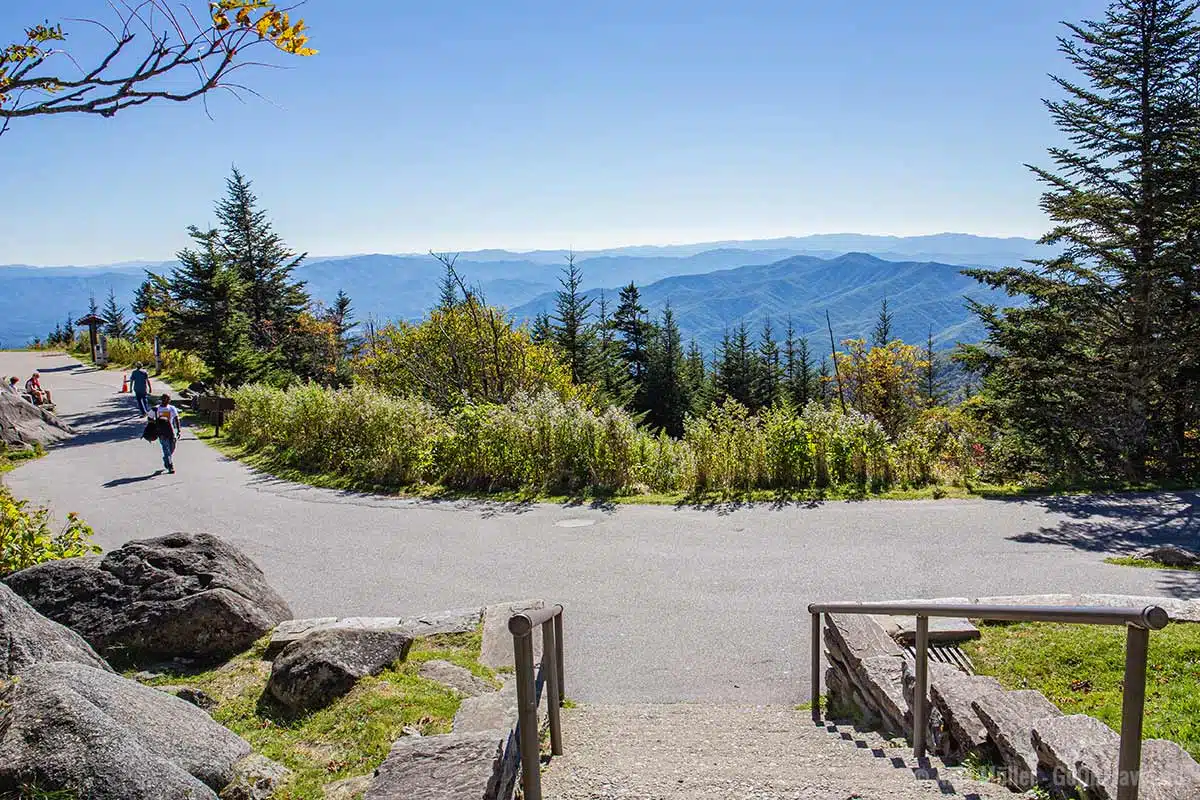 Blick vom Clingmans Dome Visitor Center Blick vom Clingmans Dome Visitor Center