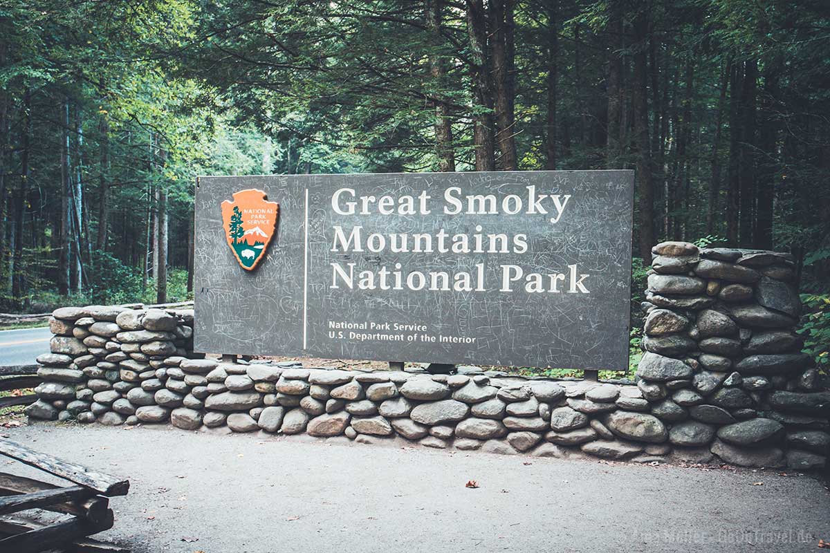 Eingang zum Great Smoky Mountains National Park