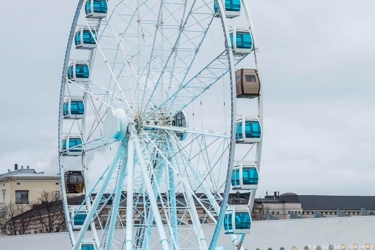 Eine Sauna-Gondel im Riesenrad darf bei den Finnen nicht fehlen