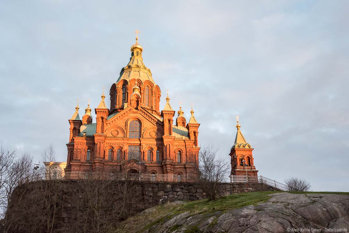 Uspenski-Kathedrale im Abendlicht