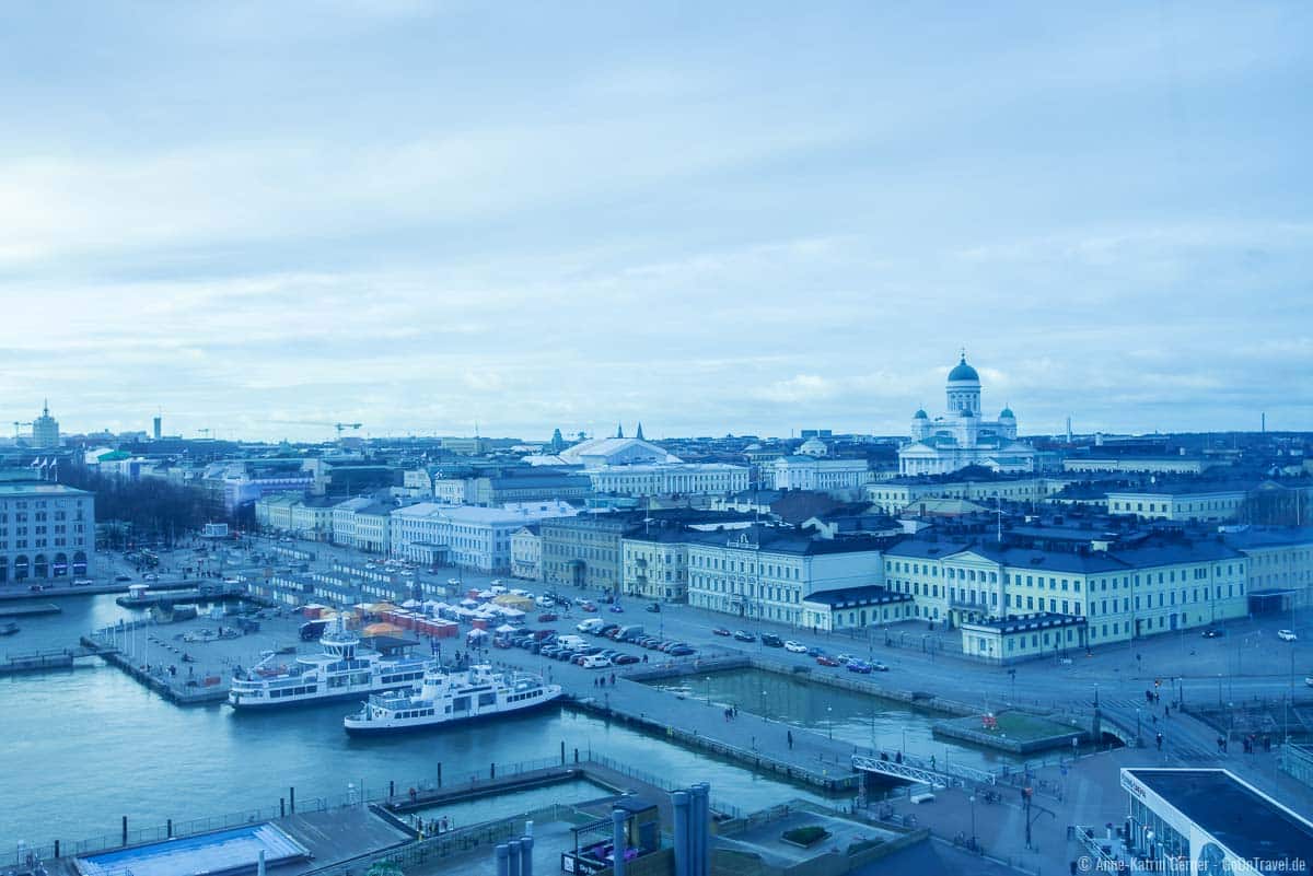 Ausblick vom Riesenrad über Helsinki