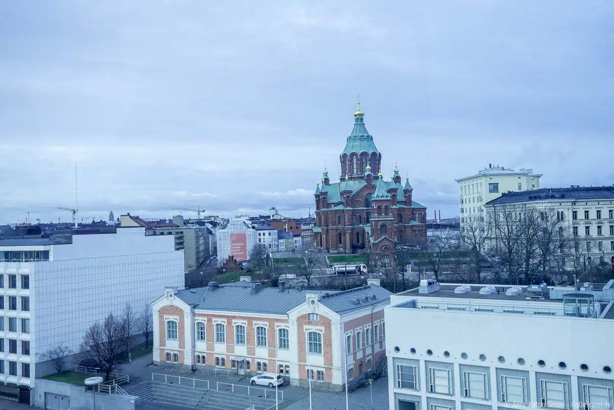 Blick aus der Gondel auf die Uspenski-Kathedrale
