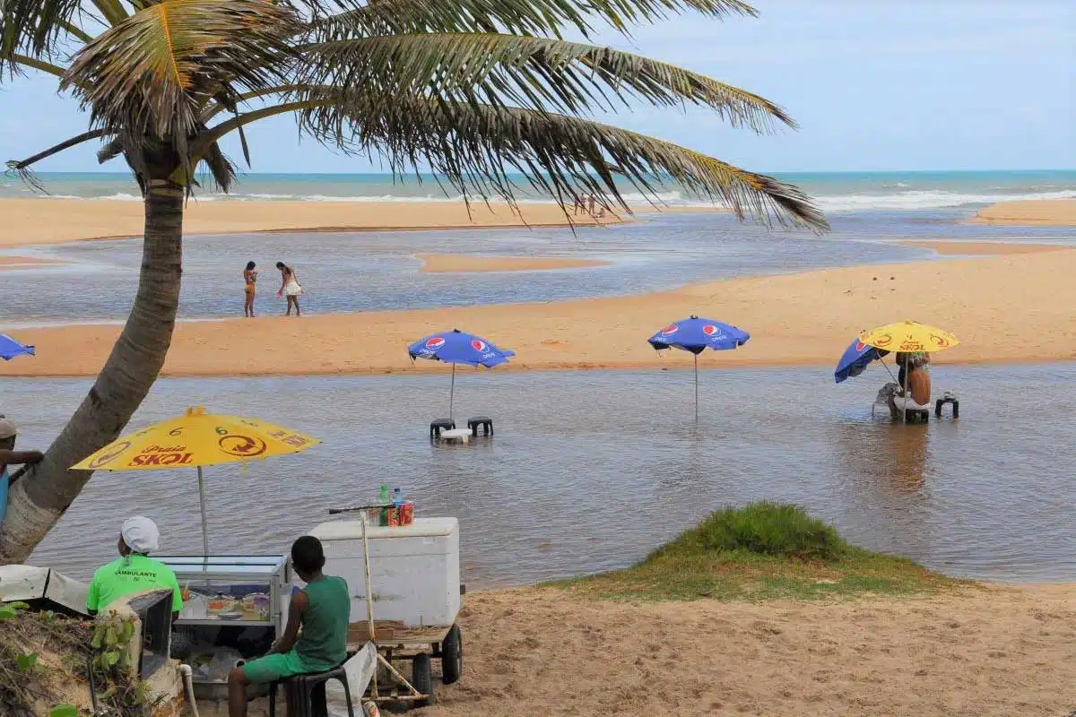 Strand von Imbassai in Brasilien Strand von Imbassai in Brasilien