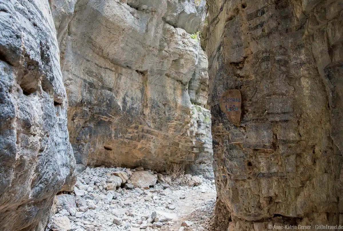 Stenada ist die schmalste Stelle in der Imbros Schlucht Stenada ist die schmalste Stelle in der Imbros Schlucht