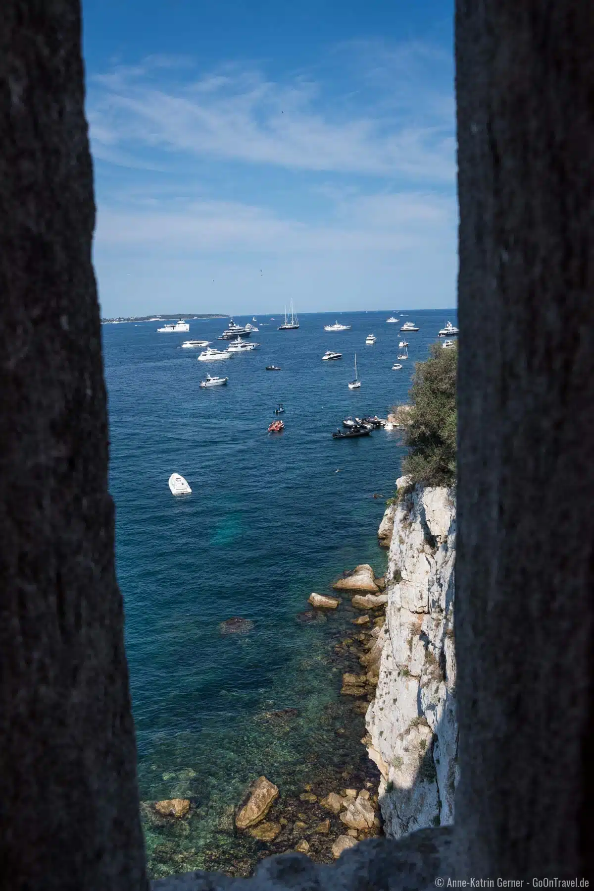 Ausblick von der Insel Sainte-Marguerite auf Cannes