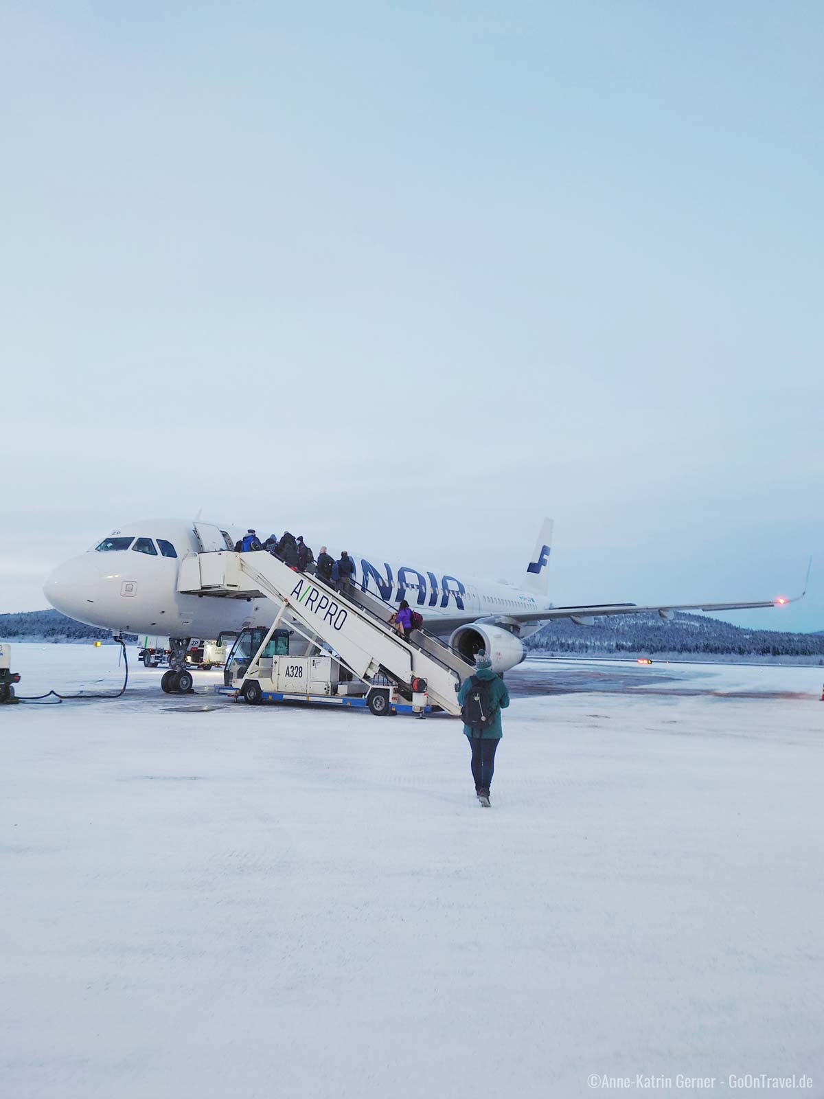 Der Flughafen von Ivalo kommt mit Eis und Schnee sehr gut zurecht