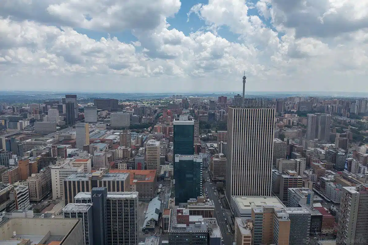 Blick auf Johannesburg