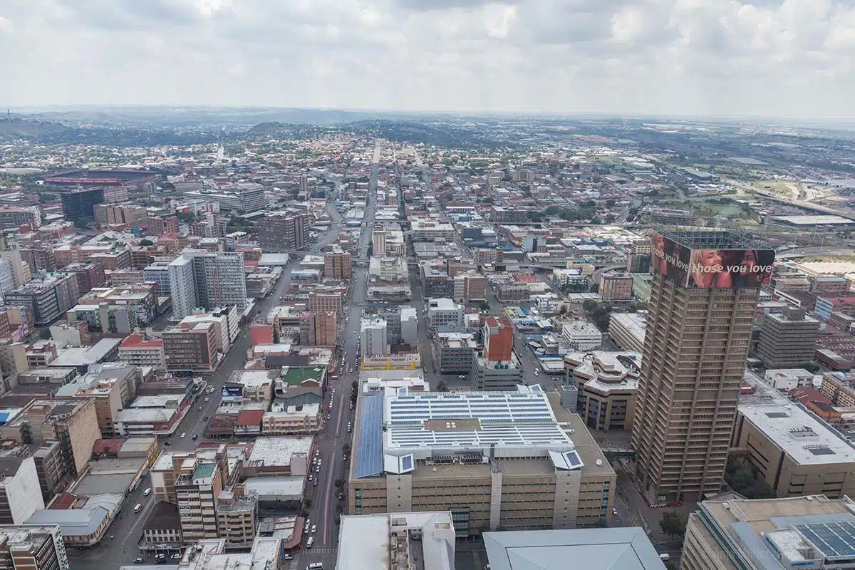 Blick auf Johannesburg vom Carlton Centre