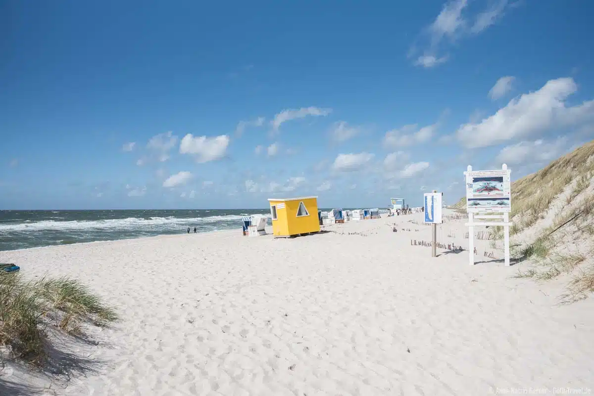 bewachter Badestrand am Süderende bewachter Badestrand am Süderende