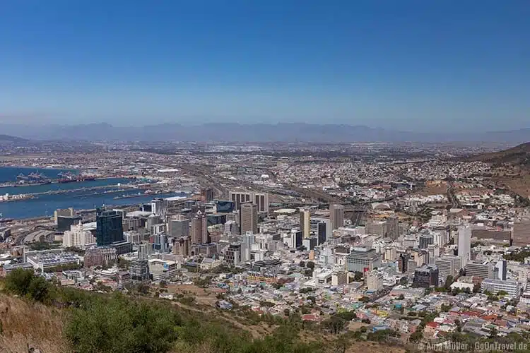 Blick auf Kapstadt vom Signal Hill
