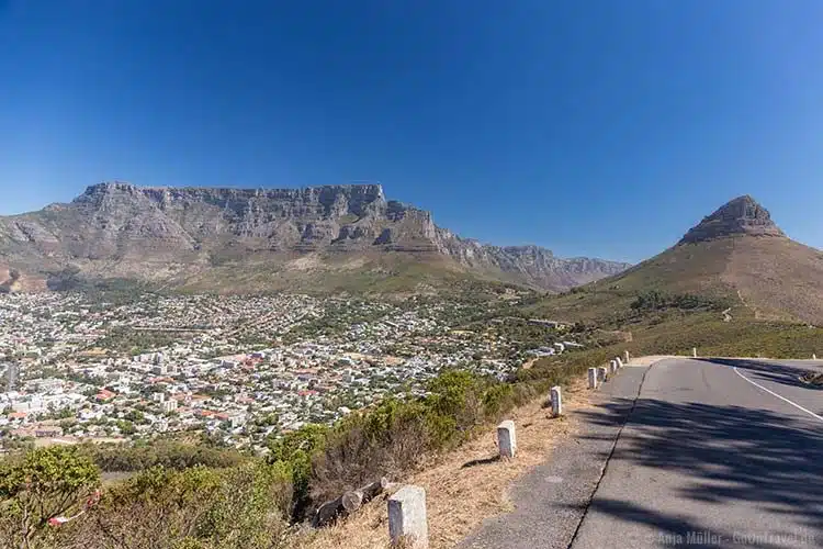 Blick auf den Tafelberg und den Lions Head Blick auf den Tafelberg und den Lions Head
